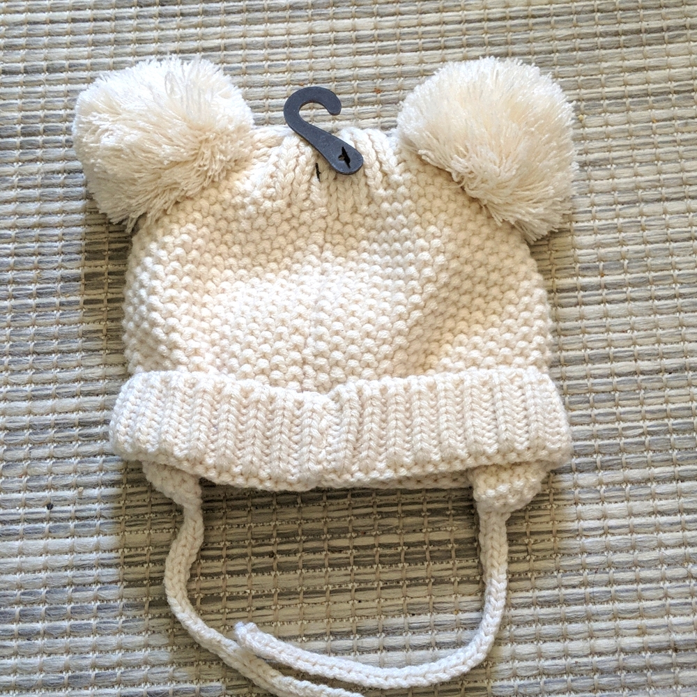 Zara baby hat cotton. 1-3 month old size